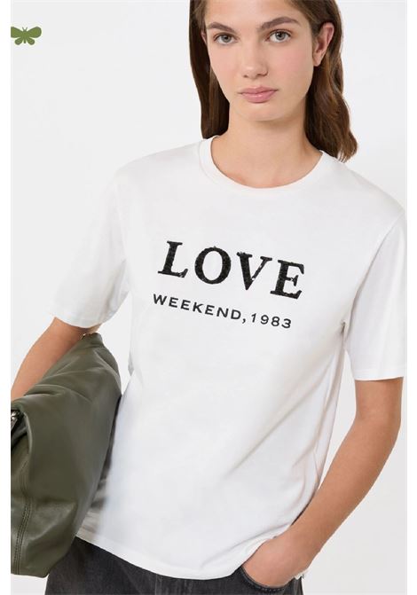 t-shirt in cotone con stampa MAX MARA WEEKEND | 2615971061600001